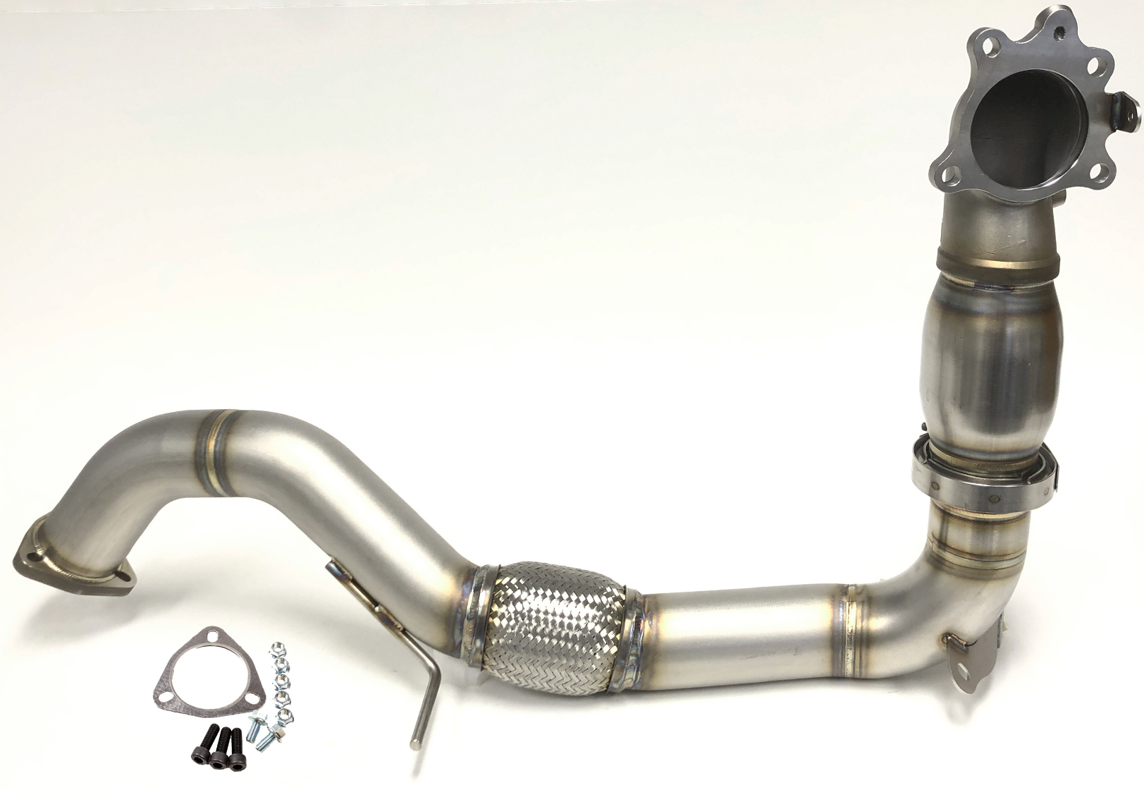 RV6 16-21 Civic 1.5T Catted Downpipe and Front Pipe Combo